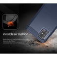 thumbnail image 3 of Nakedcellphone [NAVY BLUE CARBON FIBER] Flexible TPU Slim Phone Case Cover [Anti-Shock, Anti-Fingerprint] for Samsung Galaxy A51 5G UW Phone (VERIZON ONLY), 3 of 6