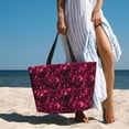 thumbnail image 6 of Balery Burgundy Tie Dye Beach Travel Bag - Water-Resistant, Large Capacity Lightweight Tote with 7 Pockets for Women and Men - Perfect for Beach, Pool, Gym, and Travel, 6 of 7