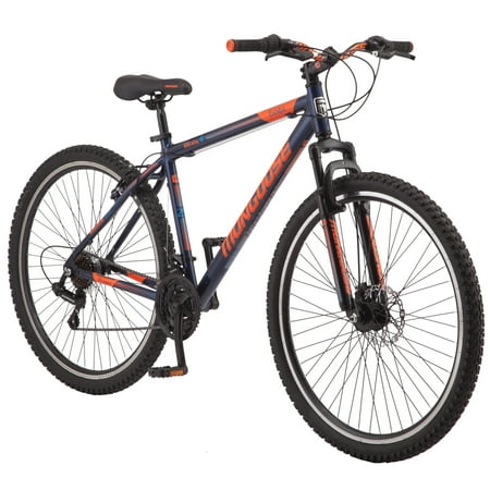 Mongoose Exhibit Mountain Bike, 29-inch wheels, 21 speeds,