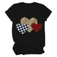 thumbnail image 6 of Edvintorg Valentine's Day Tops for Women Fashion Women's Classic-Fit Short-Sleeve Crewneck T-Shirt Soft Cute Printed Shirts Graphic Tees, 6 of 6