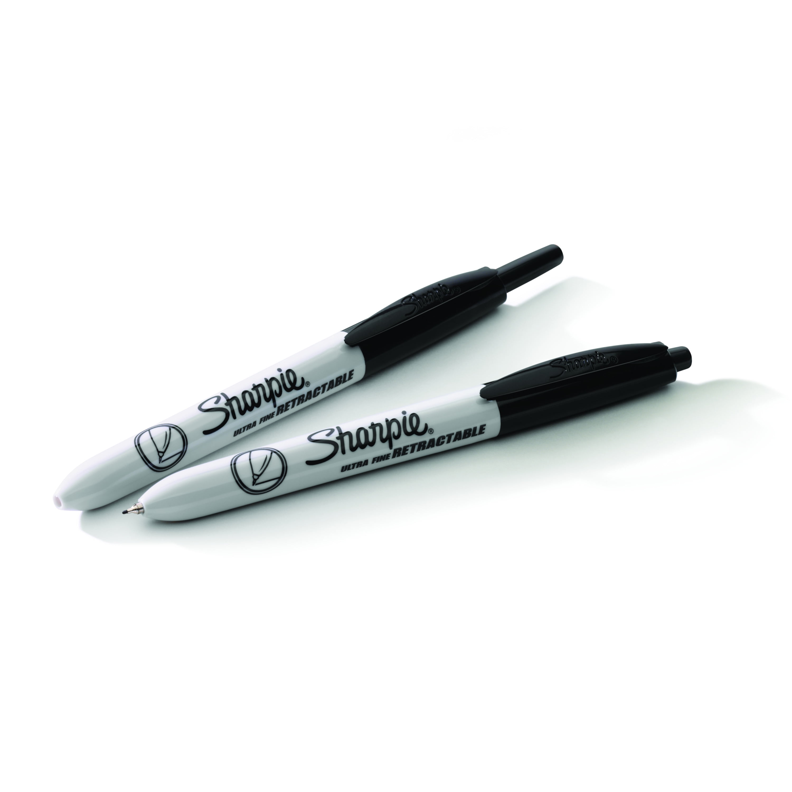 Sharpie Retractable Permanent Markers, Ultra Fine Tip, Black, 12 Count 