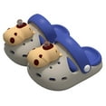 thumbnail image 2 of Tfken Toddler Unisex Child Garden Clogs Slippers Size 2-3 Years Eva Cartoon Decoration Breathable Girls Boys Sandals Swivel Ankle Strap Grey, 2 of 4