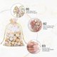 thumbnail image 4 of 105 PCS Bolsas de Organza, 10 x 15 cm Bolsas de Regalo de Organza con Patrón de Corazón Blanco con Cordón, Bolsa de Joyería Bolsas de Lavanda Bolsas de Dulces Regalos de Boda, 4 of 5
