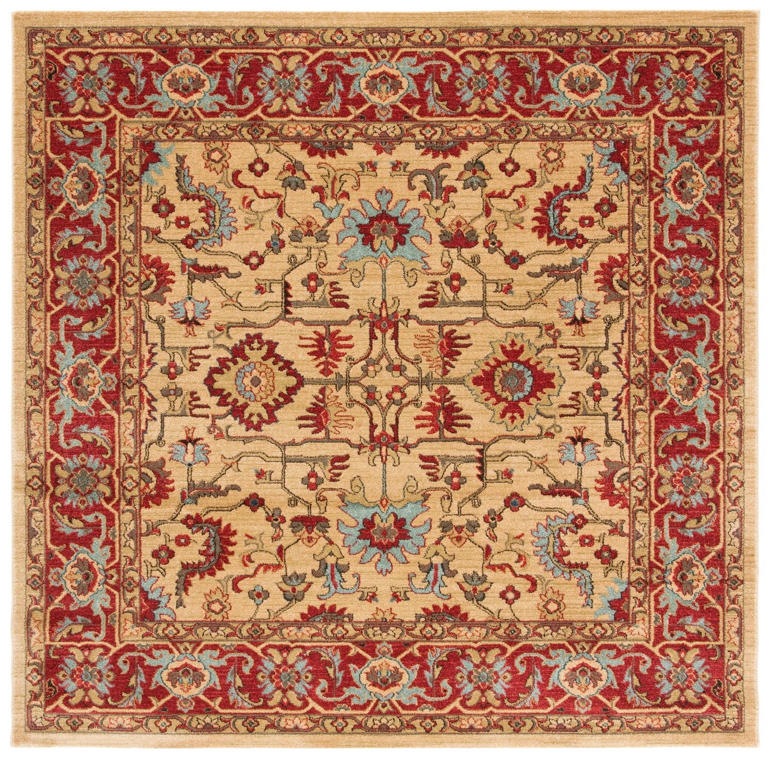 Safavieh Mahal Bentley Floral Bordered Area Rug