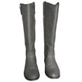 thumbnail image 2 of Nature Breeze Racho-01 Shaft Button Down Women's Classic Knee High Riding Boots GREY 8, 2 of 4