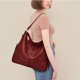 thumbnail image 5 of Bolso de mano real bolso de mujer bolso de comprador bolso de hombro de piel bolso de hombro grande bolso de mujer elegante bolso de mano con bandolera extraíble con borlas, 5 of 5