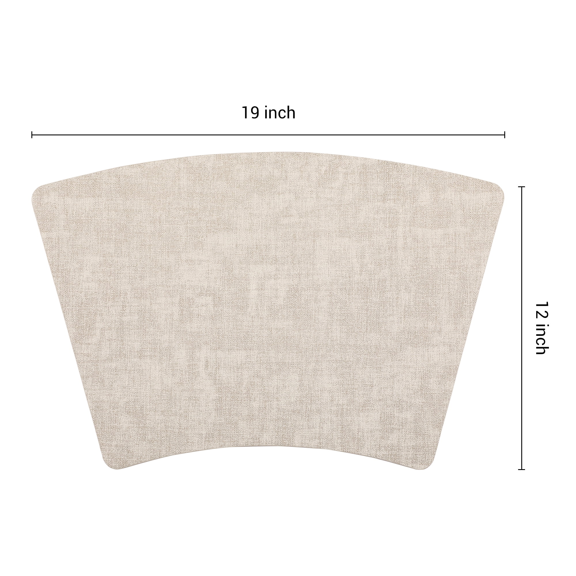 Unique Bargains Placemats for Dining Table Decor Heat Resistant Placemats 6pcs Beige