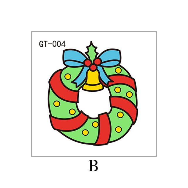 Ctnporpo 2025 Cross-border New Children's Christmas Luminous Tattoo Sticker Face Sticker Snowflake Waterproof Luminous Tattoo Sticker Nail Stickers