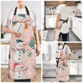 thumbnail image 2 of Yayeee Chief Kitchen Apron with Pockets for Cooking Water Resistant Unisex Adjustable Neck Strap, Christmas Snowman, 2 of 7