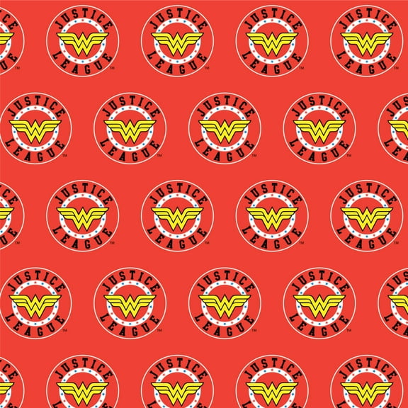 Justice League Wonder Woman Athletic Logo Premium Roll Gift Wrap Wrapping Paper