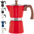thumbnail image 1 of Moka Pot GROSCHE Milano, 9 tazas, 450 ml, espresso rojo para estufa, 1 of 9