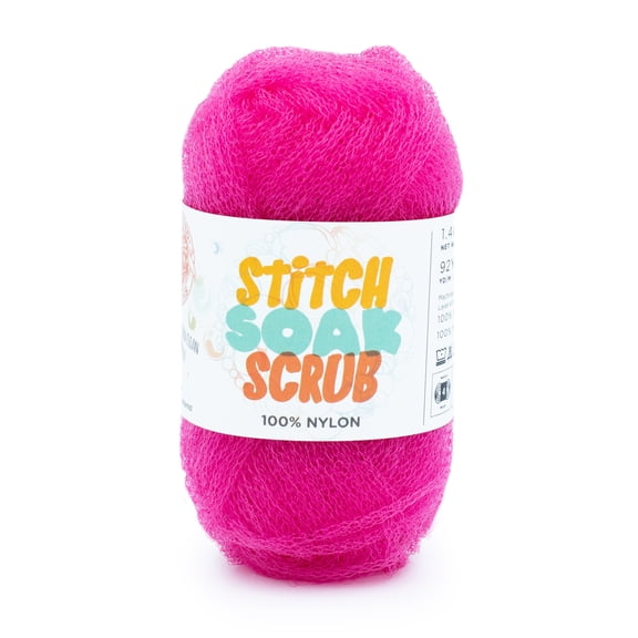 Lion Brand Stitch Soak Scrub Yarn-Cabaret