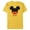 Yellow, variant on Mickey Mouse Red Shorts Icon Hijo Familia Spanish- Short Sleeve Blended T-Shirt for Adults - Customized-Yellow