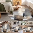 thumbnail image 5 of Round Rugs 4Ft, Grey Brown Abstract Round Area Rug Washable Indoor Throw Carpet, Oil Painting Color Blocks Soft Non Slip Circle Rug for Kitchen Nursery Room Home Decor Aesthetic, 5 of 8
