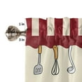 thumbnail image 6 of Red Kitchen Chef Knife And Fork Curtain Home Decoration Living Room Short Curtains Window Treatments For Kitchen Bedroom, 6 of 6