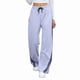 thumbnail image 2 of Pantalones Deportivos de Pierna para Mujer, Informales, de Cintura Alta, Rectos, con Cordón y Bolsillos Gris S, 2 of 9