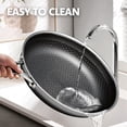 thumbnail image 4 of Frying Pan, 12-Inch Hybrid Non Stick Frying Pan, Dishwasher Oven Broiler Safe, Non Toxic Chef's Pan, PFOA Free Cookware, Compatible with All Cooktops, 4 of 7