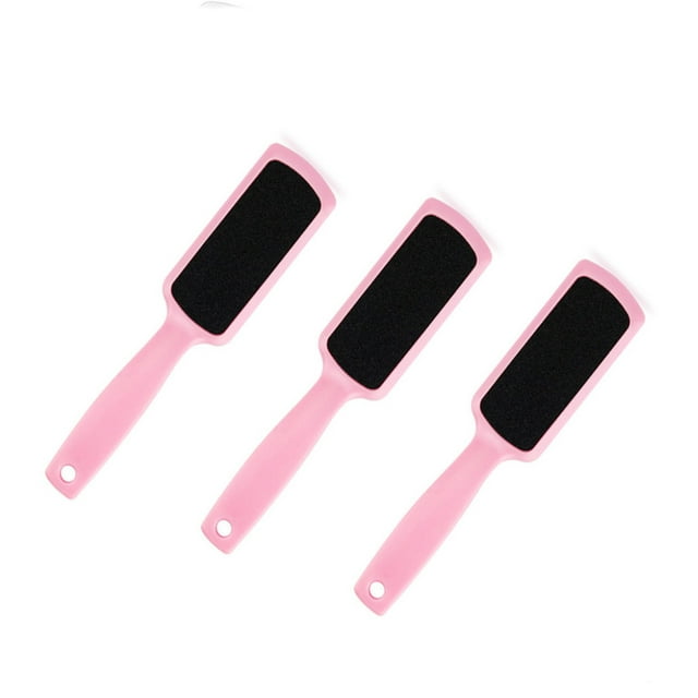 3Pack Professional Foot File, Double Side Pedicure Rasp, Dead Hard Cracked Skin Calluses Remover, Portable Foot Care Tool(Pink)