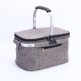 thumbnail image 1 of Canasta De Compras Plegable Con Mango De Aluminio, Bolsa De Mercado Grande 30L Y 15kg De Capacidad, Tela Oxford Resistente Para Supermercado, Playa Y Viajes, 1 of 6