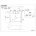 thumbnail image 2 of Carefree 25'' L x 22'' W Single Bowl Self-Rimming Kitchen Sink, 2 of 5