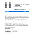 thumbnail image 2 of Exhaust Manifold Hardware Kit - Compatible with 2003 - 2011 Ford Crown Victoria 4.6L V8 2004 2005 2006 2007 2008 2009 2010, 2 of 2