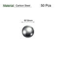 thumbnail image 2 of Uxcell 18mm Carbon Steel Bearing Balls Precision Polished 50 Pack, 2 of 5