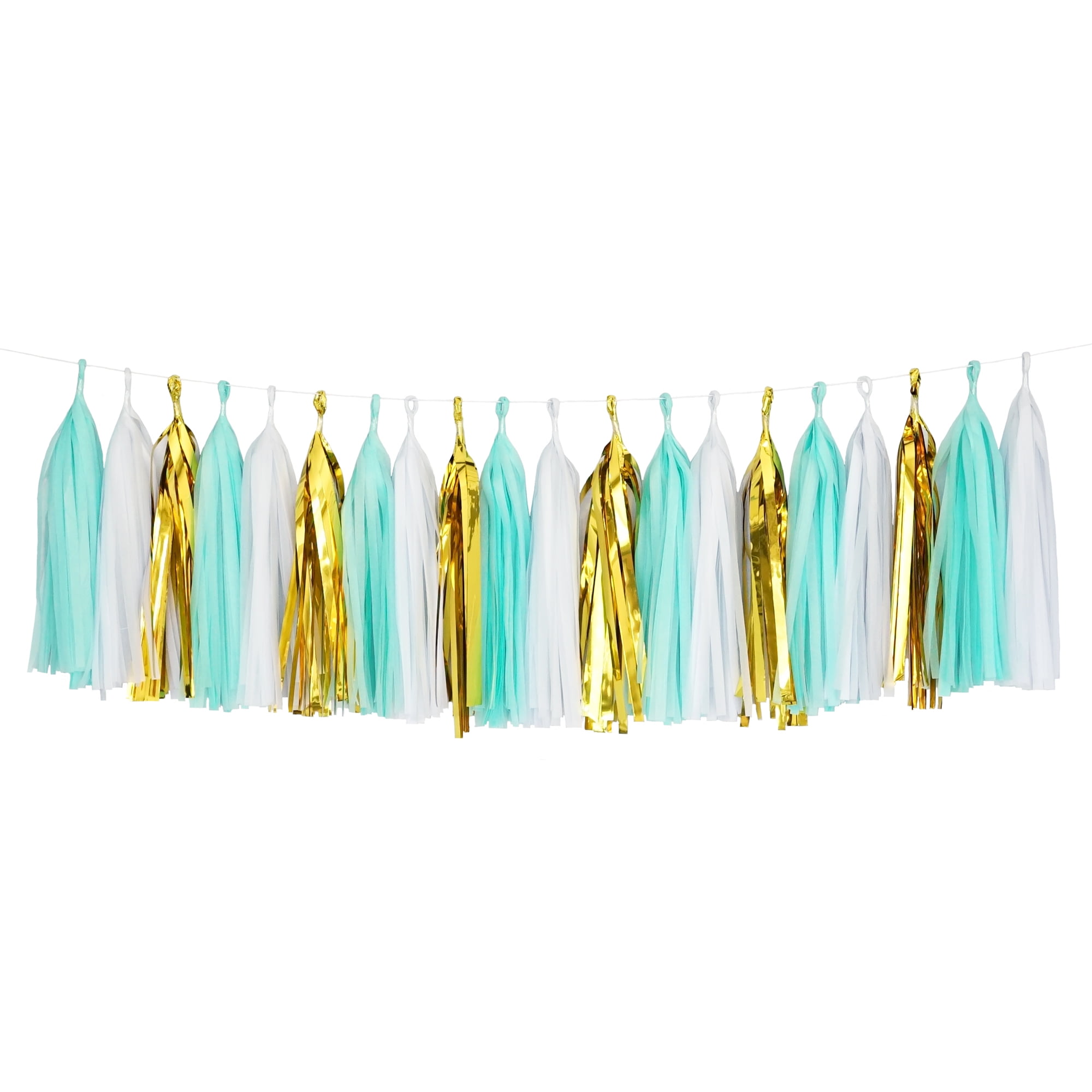 gold mylar tassels