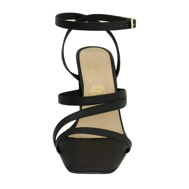 Zapatillas Dama La Caprichosa Tacón Cuadrado 8 cm Color Negro Talla 23 MX