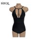 thumbnail image 2 of Trajes de baño sexy de una pieza con cruz frontal para mujer, trajes de baño con control de barriga de talle alto, 2 of 7