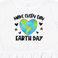 thumbnail image 4 of Inktastic Make Every Day Earth Day with Hearts and Stars Girls Toddler Dress, 4 of 5