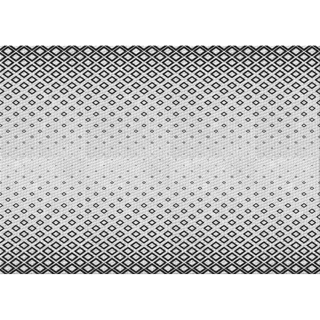 Ahgly Company Machine Washable Indoor Rectangle Transitional Platinum Gray Area Rugs, 2' x 3'