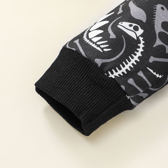 Vedolay Boy Sweatshirt Boy's Winter Sweatshirts Long Sleeve Crew Neck Loose Solid Color Pullover Top,Black 6-12 Months