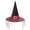 Red Lace, variant on Zando Adult Witch Hats Wide Brim Party Wizard Hat Decor Rhinestone Pointed Hat with Veil Witch Costume