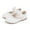 White, variant on Huowey Girls for Everyday Casual Wear Floral Decorated Leather Mary with Hook and Loop Strap Rubber Sole Shoes for Toddler To Big Kids Ages 1 5.5