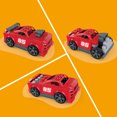 thumbnail image 4 of MEGA BLOKS Build & Go Race Car Block Toy with Rolling Wheels (26 Pieces) for Kids - Walmart Exclusive, 4 of 7