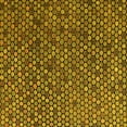 thumbnail image 1 of Ahgly Company Machine Washable Indoor Square Abstract Yellow Modern Area Rugs, 6' Square, 1 of 4