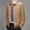 Khaki, variant on Business Jackets for Men Lapel Zip up Casual Turn Down Collar Outwear Fall Winter Stretchy Comfy Long Sleeve Slim Coats