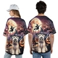 thumbnail image 5 of Spooky Halloween Night Witch Soft Coated Wheaten Terrier Glowing Pumpkins All Over Print 3D Baseball Shirt Wheatie Dog Lover Softball Sport - 12015, 5 of 6