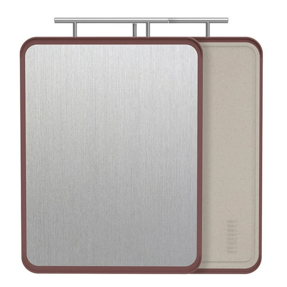 Coofit Cutting Board Stainless Steel Nonslip Reversible Chopping Board Butcher Block