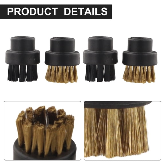 4 Piece Accessory Kit Round brush for Dupray Steam Cleaner for Floors