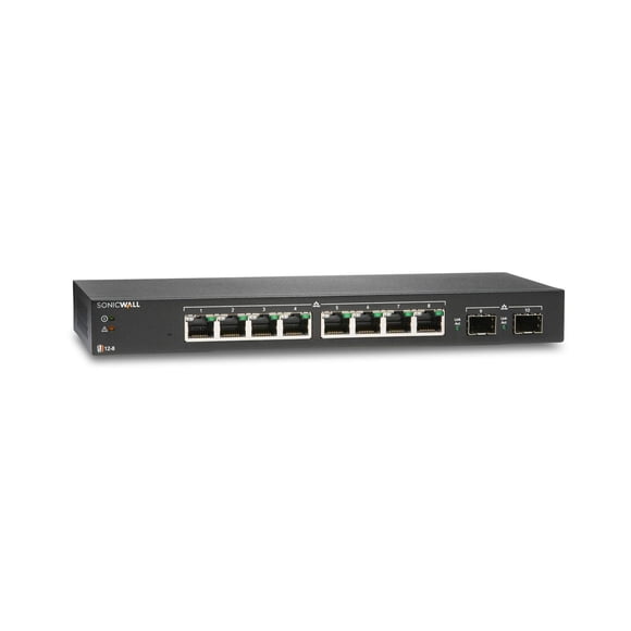 Switch de seguridad de red SonicWall SWS12-8:1 año de soporte las 24 horas del día, los 7 días de la semana
