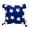 Patriotic Star, variant on 4th of July Embroidered Throw Pillow, 18x18 Inch Patriotic Star Decor Tufted Patterned Linen Cushion Case for Sofa Couch (1PC)