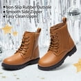 thumbnail image 2 of BURUDANI Kids Combat Ankle Boots Side-Zip Closure for Toddler & Little Kid, 2 of 6