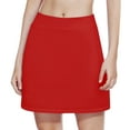 thumbnail image 6 of HOMADLES Girls Tennis Skirt Girls Back to School Skirts High Waist A-line Athletic Skirt Half Body Skirt Girls' Leisure Skirts Fashion Skirt Red 6 T, 6 of 6