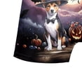 thumbnail image 5 of Spooky Halloween Night Witch Basenji Glowing Pumpkins All Over Print Boxer Briefs Underwear for Men Dad African Barkless Dog Lover - 12015, 5 of 6
