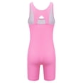 thumbnail image 2 of YONGHS One Piece Swimsuit for Teens Girls Sleeveless Rash Guard Swimwear Beach Sportswear Swimsuit Hot Pink-A 5-6, 2 of 7