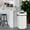 White With Open Top, variant on Kselythan Swing Top Trash Can,65l/17 Gal Swing Lid Trash Can,Large Capacity Waste Bin For Indoor/Outdoor Businesses Use, Stainless Steel Garbage Bin For Home Office Cafes Shopping Mall