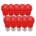 thumbnail image 1 of Base LED Red Bulb - Party Porch Home Lighting - Holiday Decorative Illumination, 1 of 4