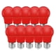 thumbnail image 1 of Huoqilin E27 LED 3W reemplaza una bombilla colorida de 25W, bombilla colorida de pelota de golf, luces de hadas de globo de color rojo, paquete de 10, 1 of 6