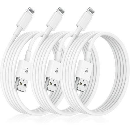 [Apple MFI Certified] iPhone Charger Cable 6ft, 3Pack Long USB A to Lightning Cable 6 Feet, iPhone Charging Power Cord 6 Foot for Apple iPhone 14/14 Pro Max/13 Mini/12/11/XS/XR/8/7/6s/5s iPad Case